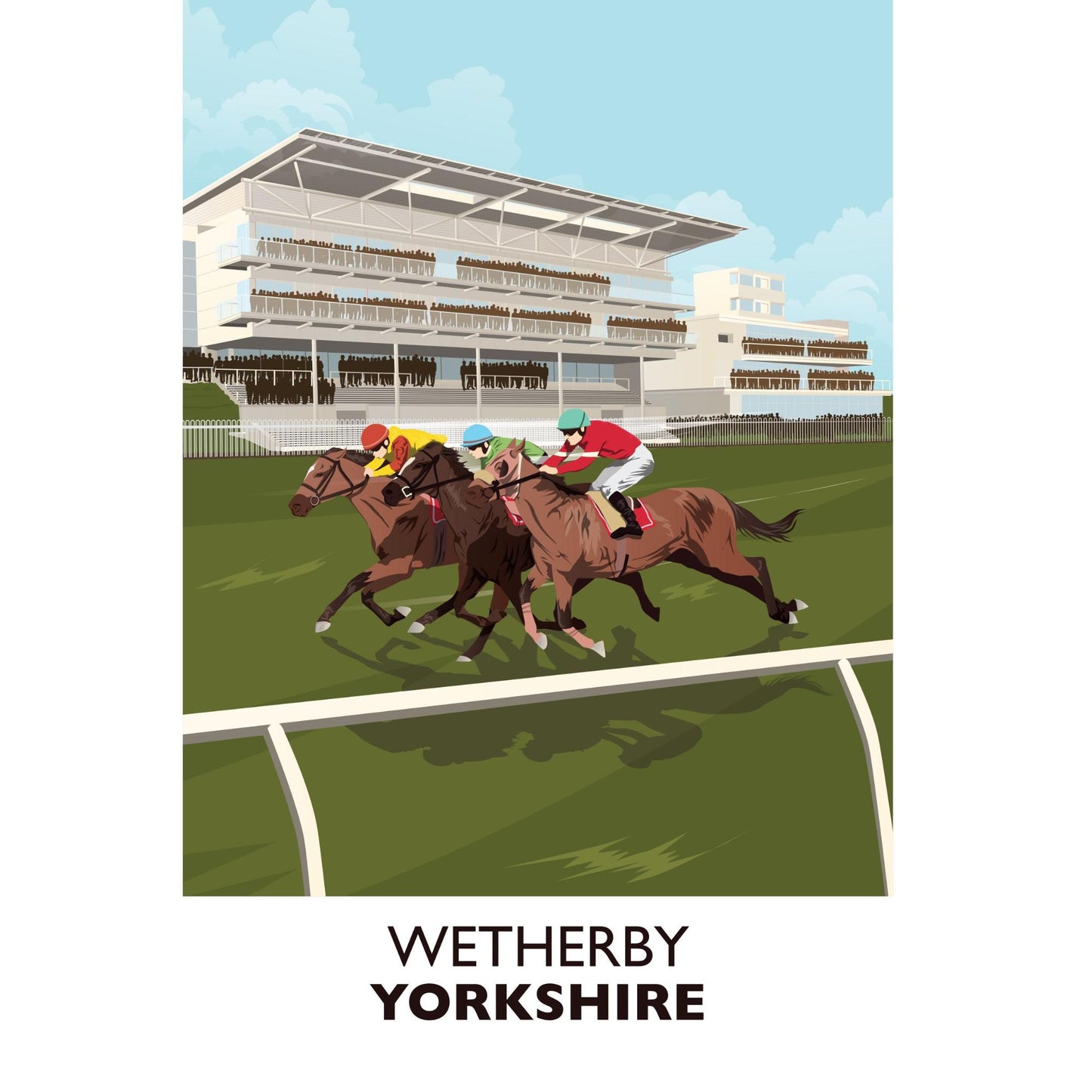 Wetherby Racecourse - Greetings card